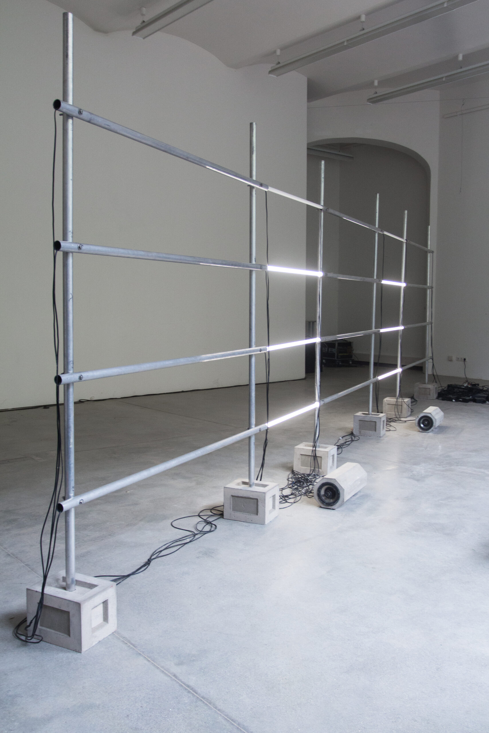 Barriers 2019, Installtion, Sculpture, Sound, Light